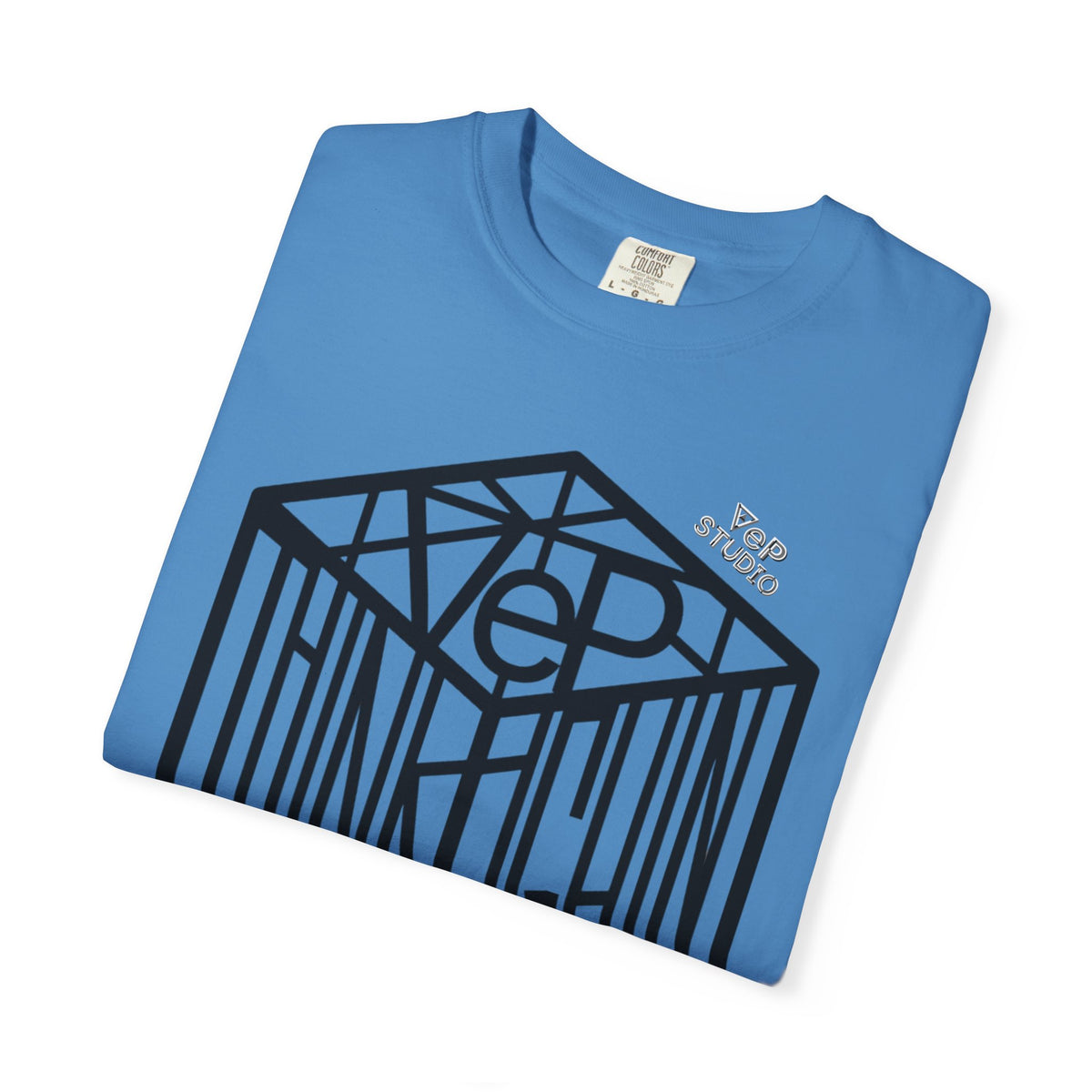 Think Outside the Box T-Shirt — Optical Cube Design with “Looking” Back Text