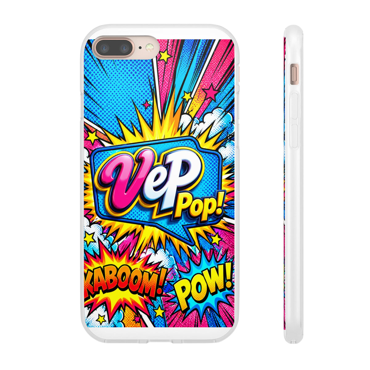 Pop Art Comic Phone Case — "VeP Pop!" Graphic Shockwave Design