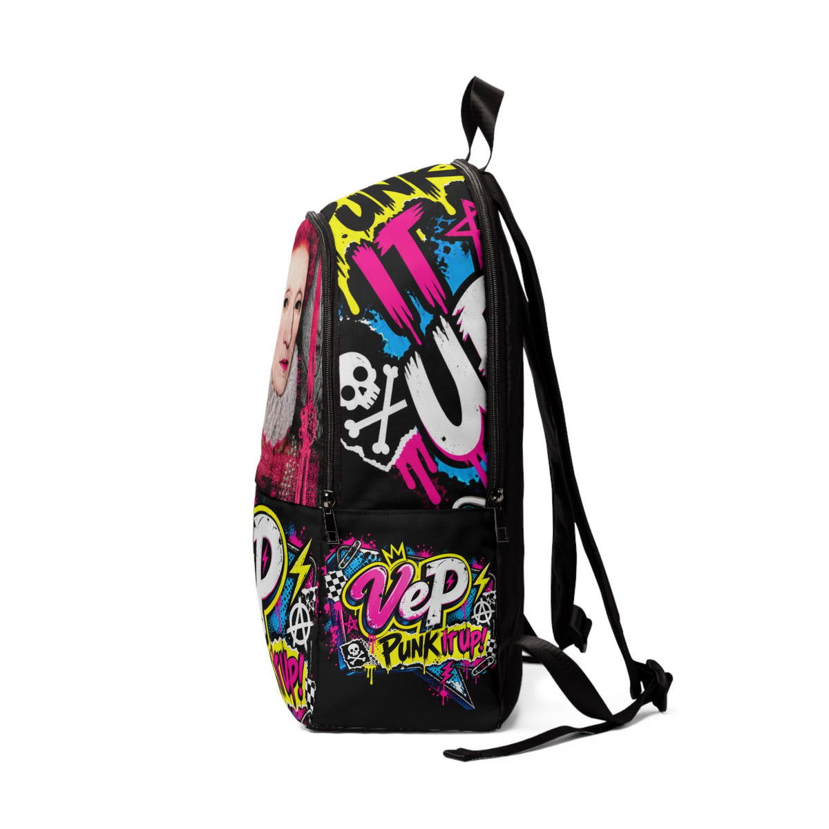 Punk Royalty Backpack — 'VeP Punk It Up' Graphic School Bag