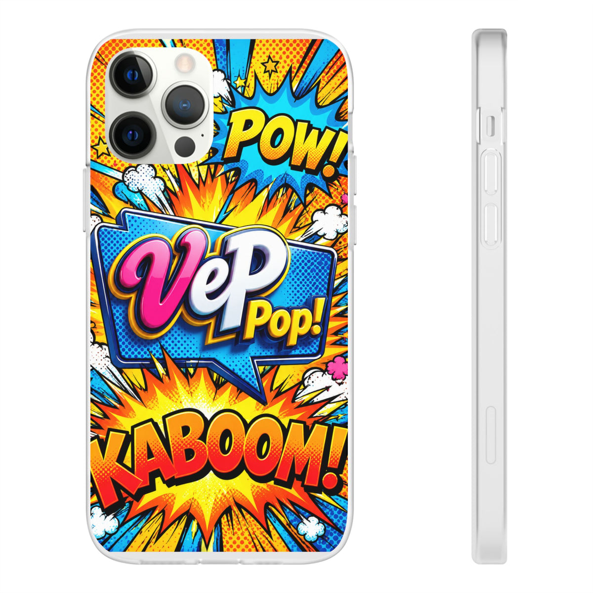 Comic Pop Phone Case — 'VeP Pop! Kaboom' Retro Superhero iPhone Cover