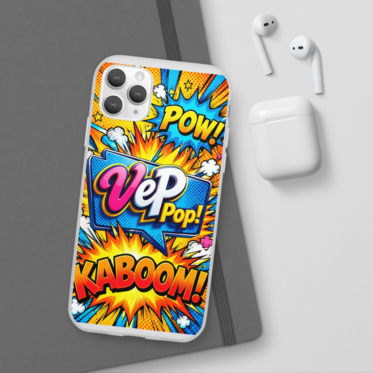Comic Pop Phone Case — 'VeP Pop! Kaboom' Retro Superhero iPhone Cover