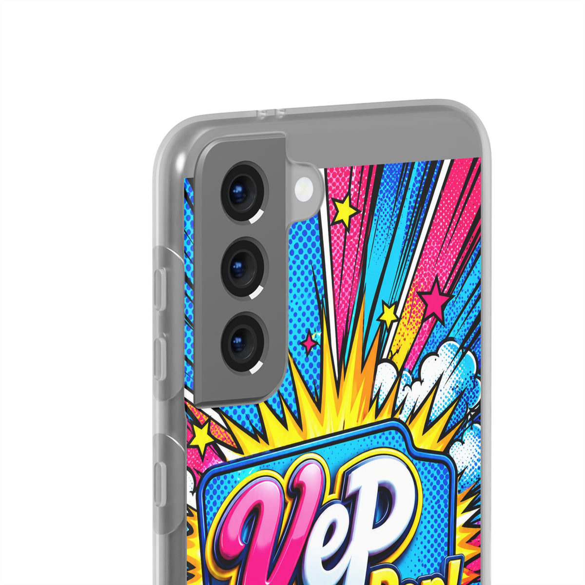 Pop Art Comic Phone Case — "VeP Pop!" Graphic Shockwave Design