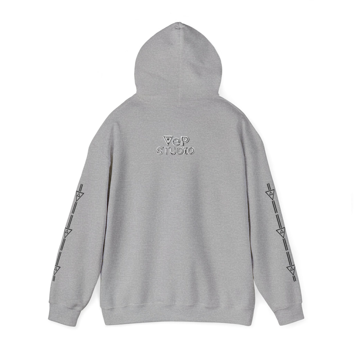 Think Again Cube Hoodie — Minimal Geometric Graphic Sweatshirt