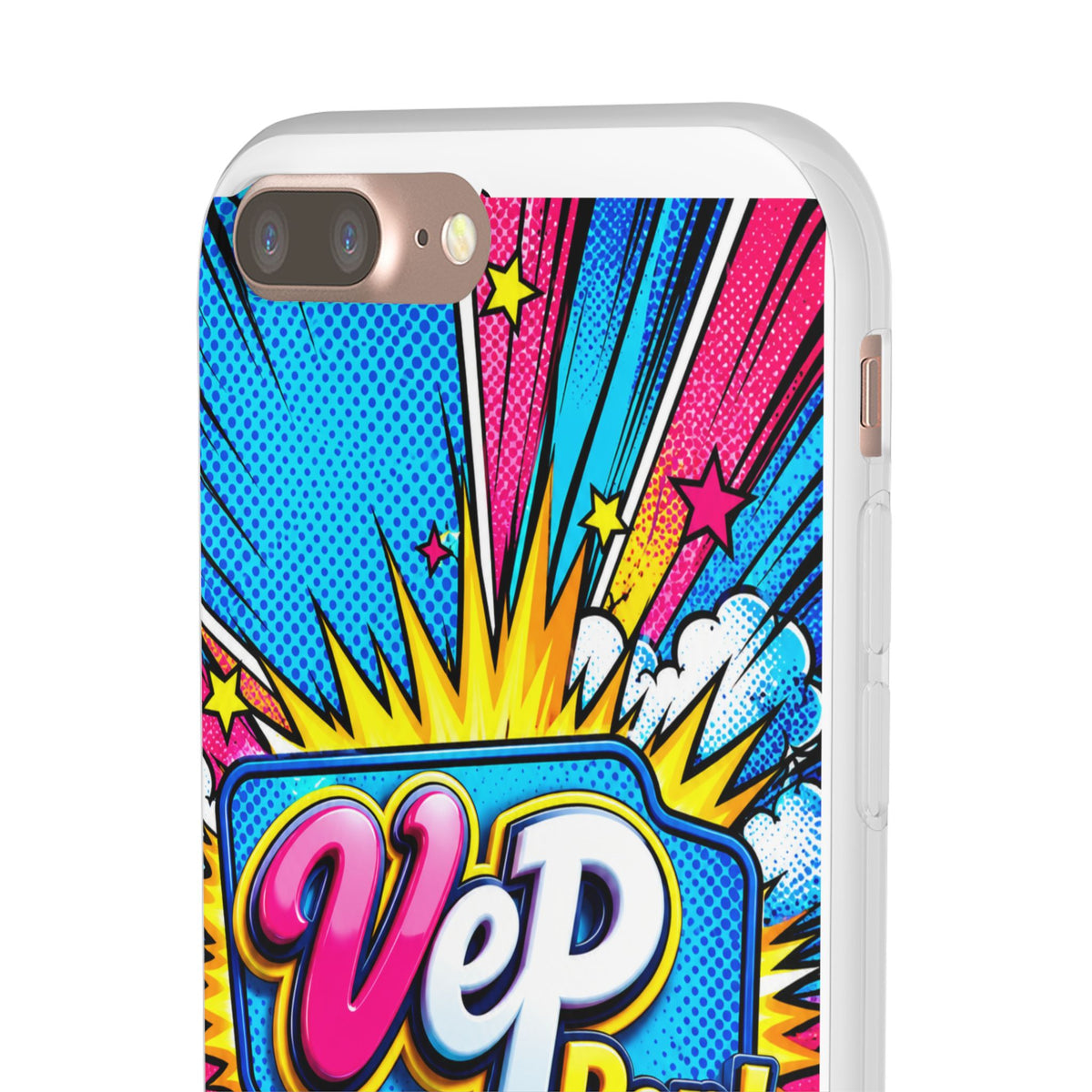 Pop Art Comic Phone Case — "VeP Pop!" Graphic Shockwave Design