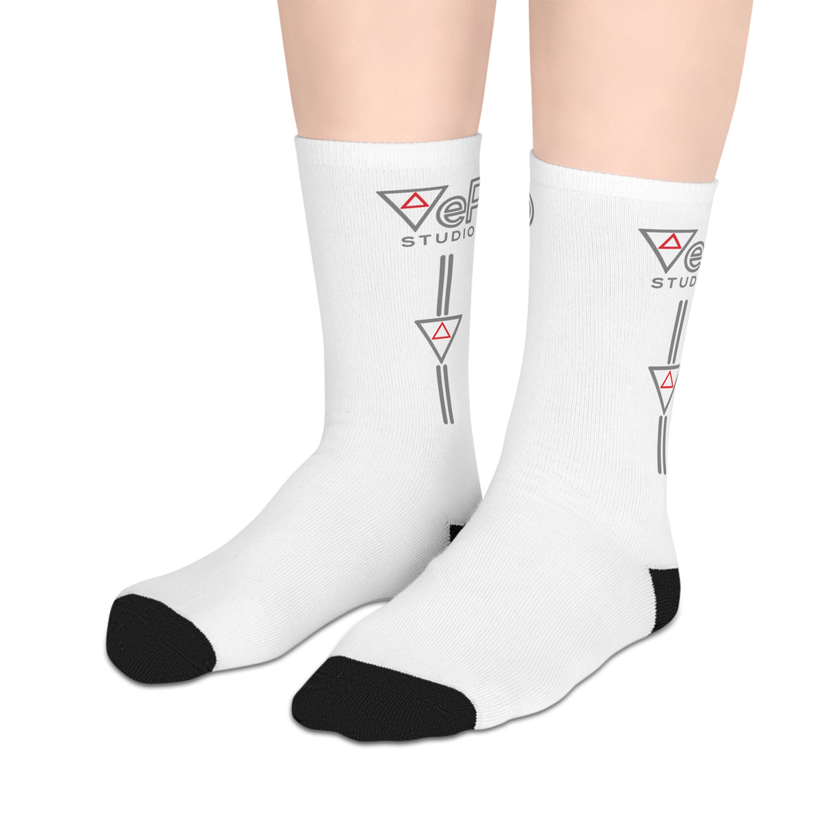 Mid-Length Socks — Subtle Logo Athletic Crew Socks