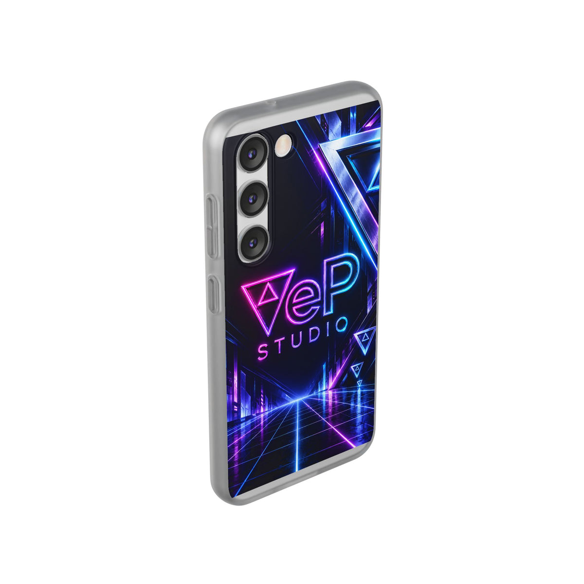 Neon Retro Studio Phone Case – 80s Vaporwave Flexi Case