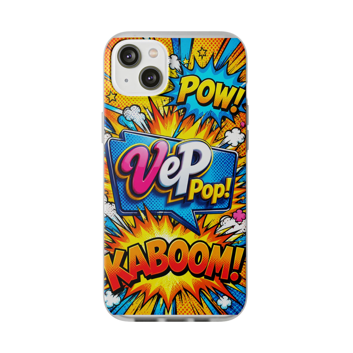 Comic Pop Phone Case — 'VeP Pop! Kaboom' Retro Superhero iPhone Cover