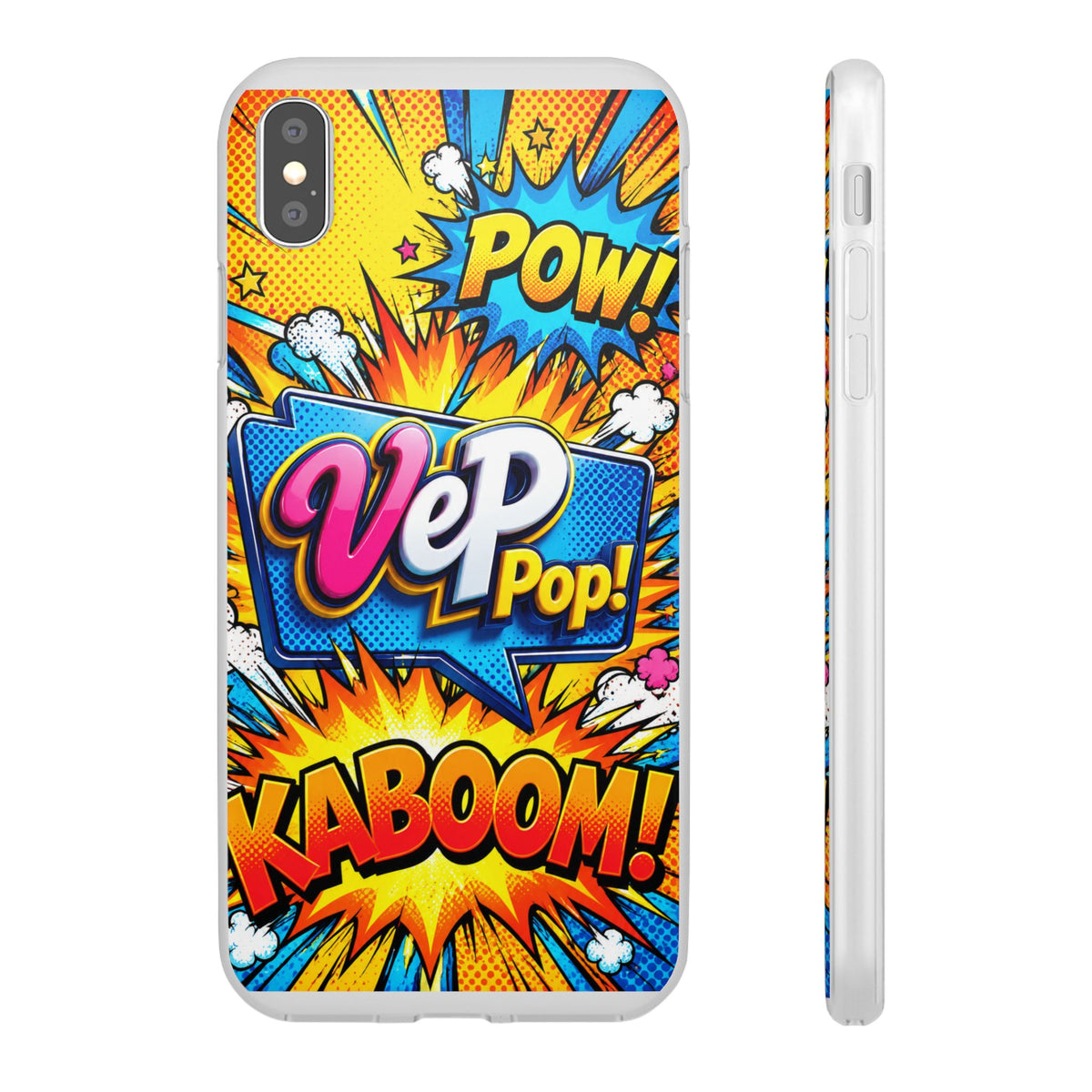 Comic Pop Phone Case — 'VeP Pop! Kaboom' Retro Superhero iPhone Cover