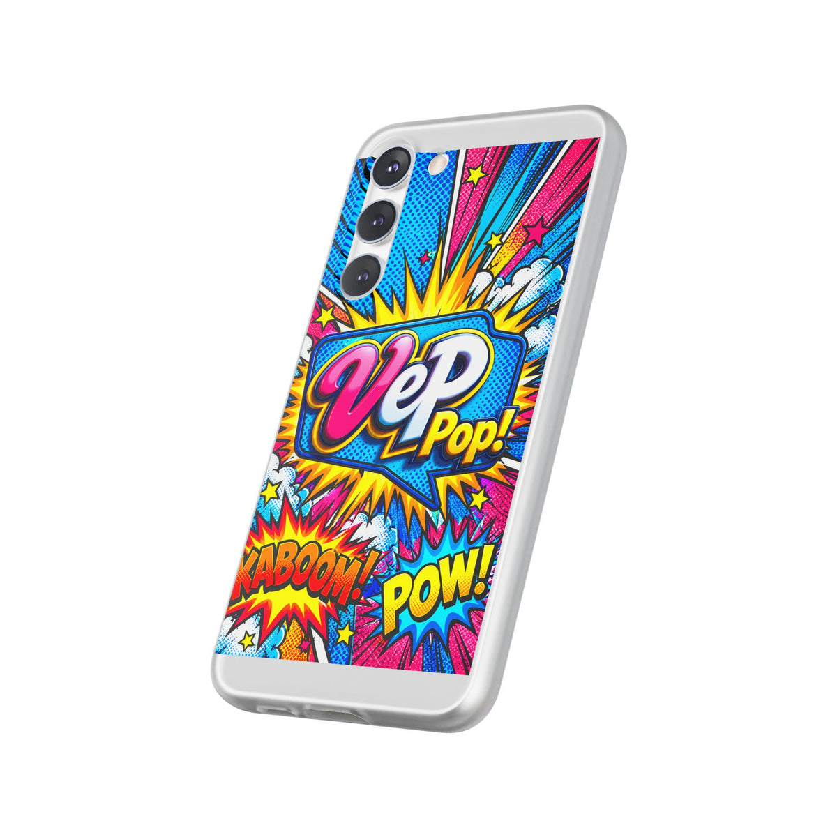 Pop Art Comic Phone Case — "VeP Pop!" Graphic Shockwave Design