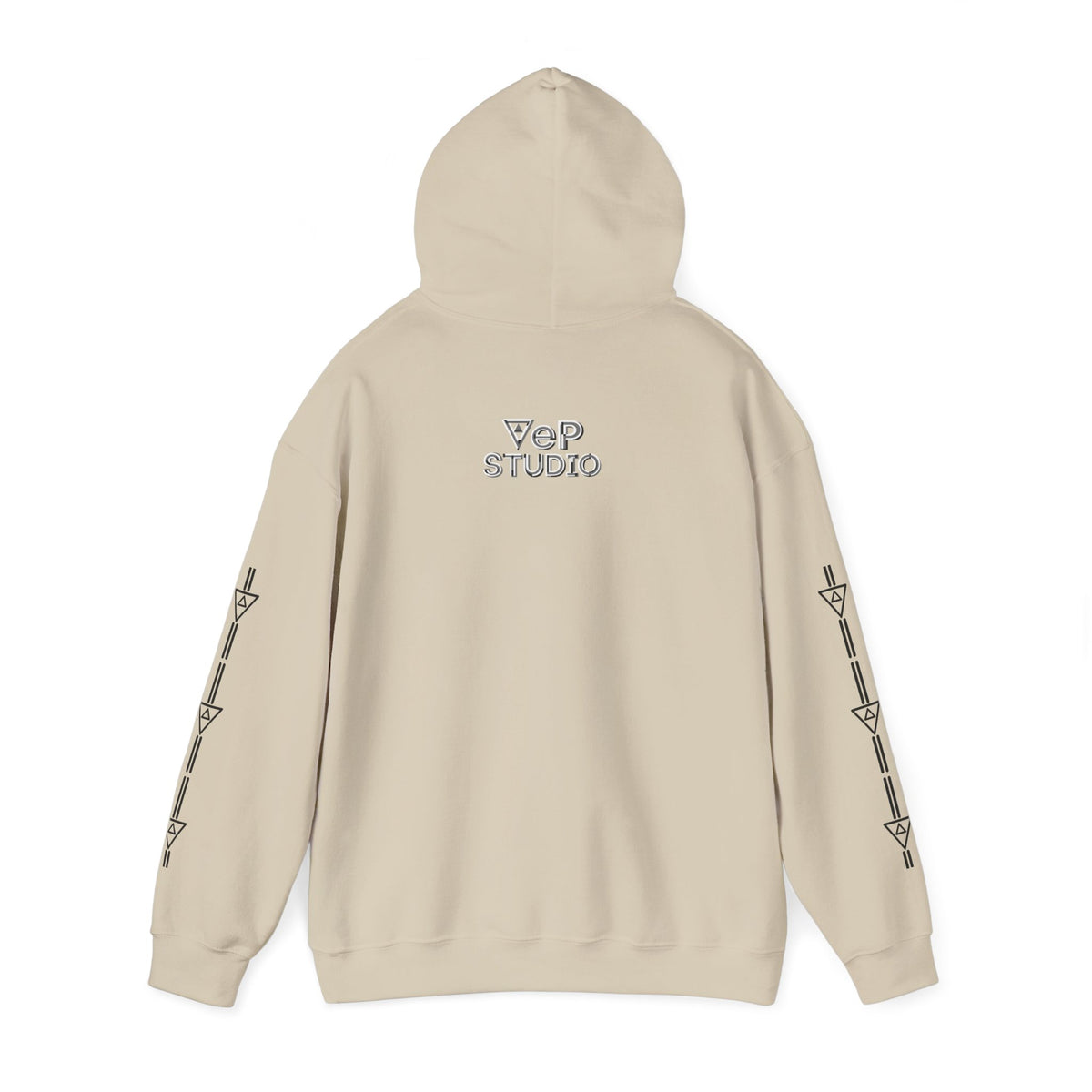 Think Again Cube Hoodie — Minimal Geometric Graphic Sweatshirt