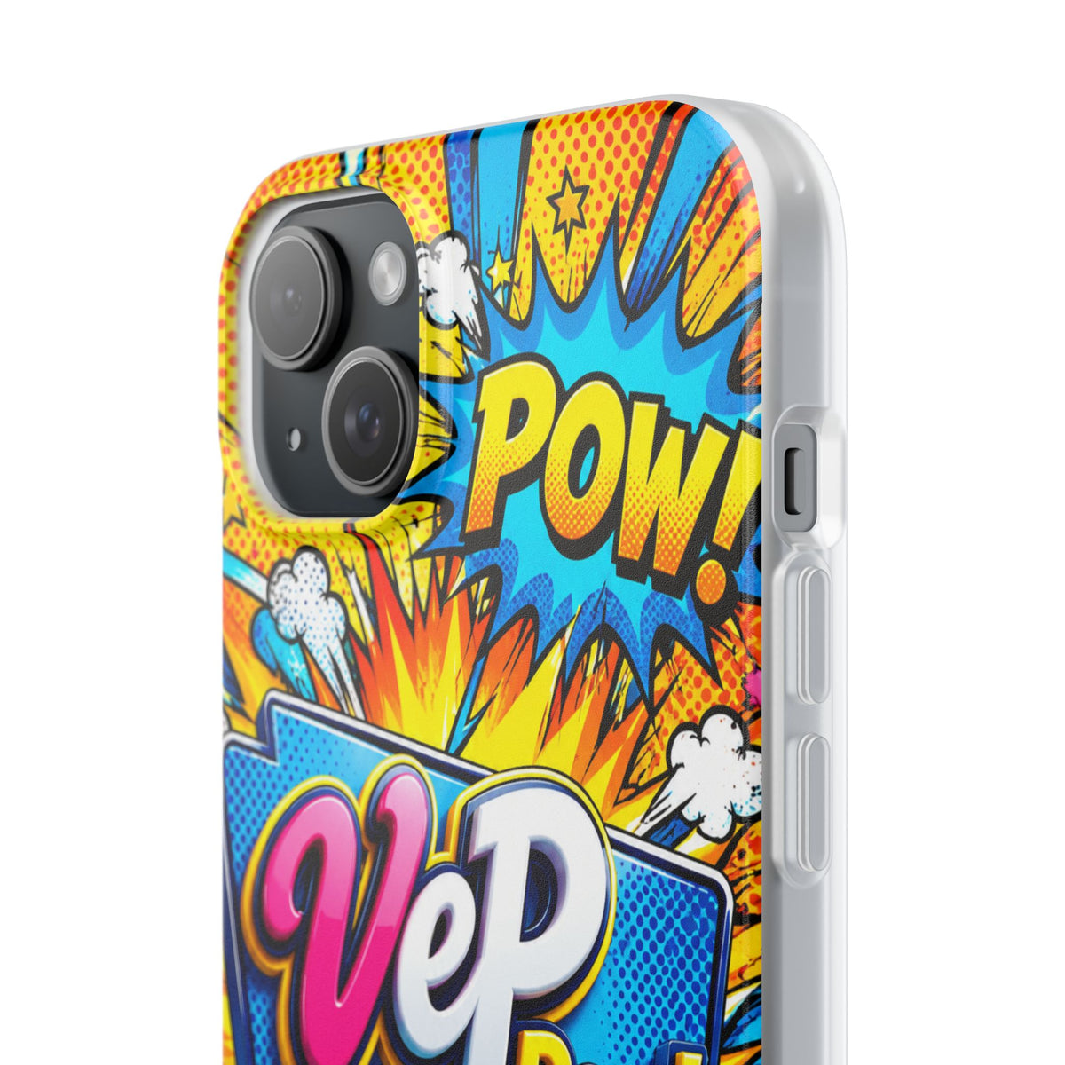 Comic Pop Phone Case — 'VeP Pop! Kaboom' Retro Superhero iPhone Cover