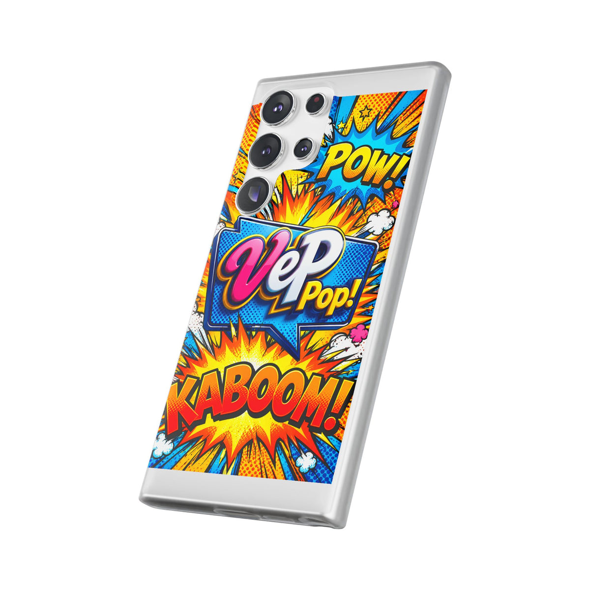 Comic Pop Phone Case — 'VeP Pop! Kaboom' Retro Superhero iPhone Cover