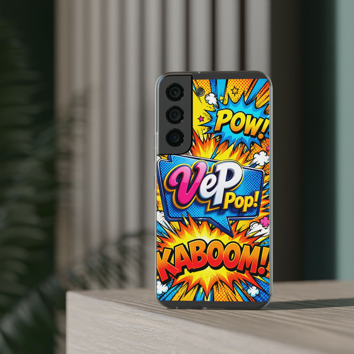 Comic Pop Phone Case — 'VeP Pop! Kaboom' Retro Superhero iPhone Cover