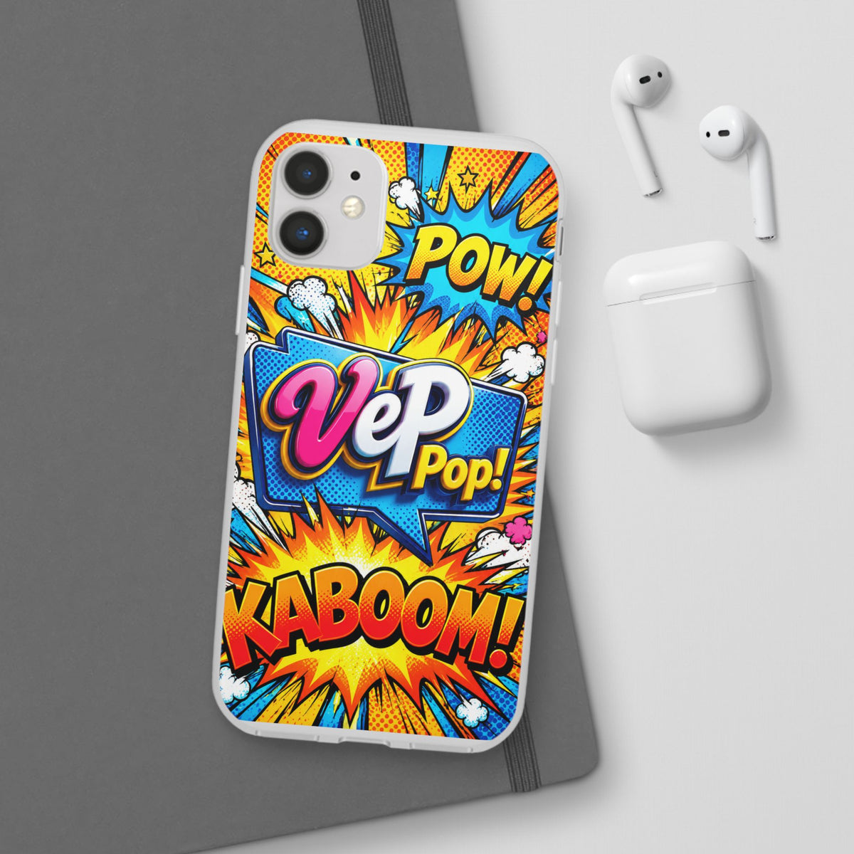 Comic Pop Phone Case — 'VeP Pop! Kaboom' Retro Superhero iPhone Cover
