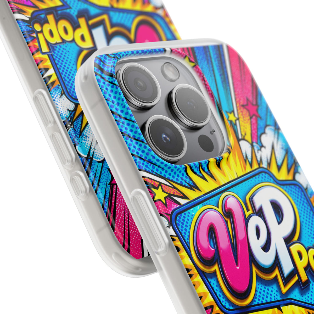 Pop Art Comic Phone Case — "VeP Pop!" Graphic Shockwave Design