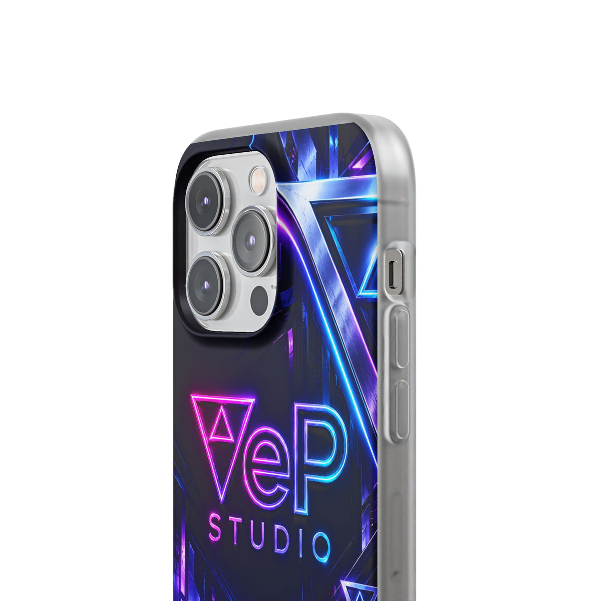 Neon Retro Studio Phone Case – 80s Vaporwave Flexi Case