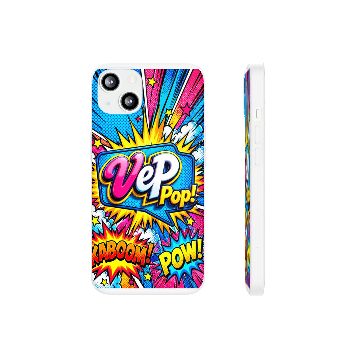 Pop Art Comic Phone Case — "VeP Pop!" Graphic Shockwave Design