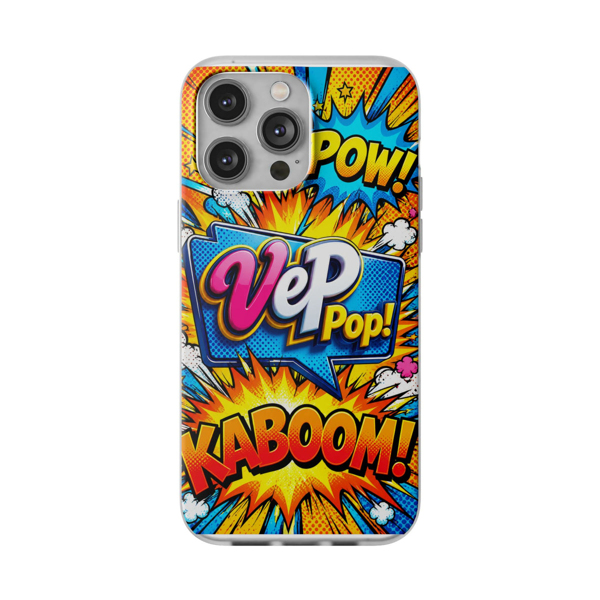 Comic Pop Phone Case — 'VeP Pop! Kaboom' Retro Superhero iPhone Cover
