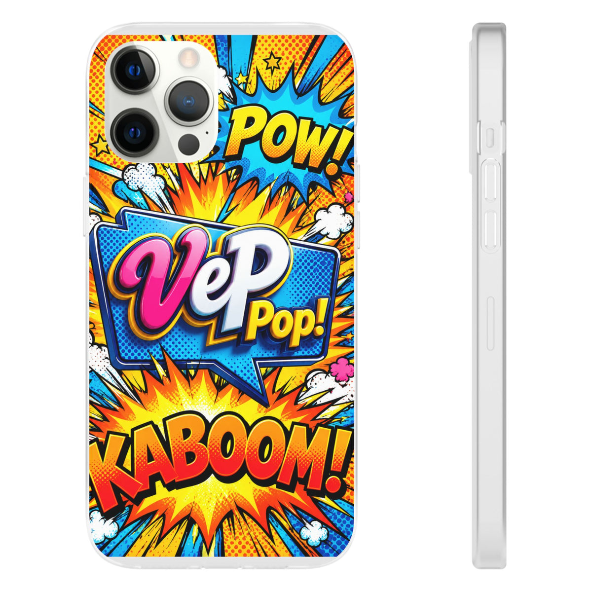 Comic Pop Phone Case — 'VeP Pop! Kaboom' Retro Superhero iPhone Cover