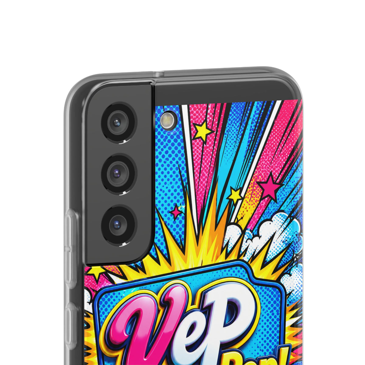 Pop Art Comic Phone Case — "VeP Pop!" Graphic Shockwave Design