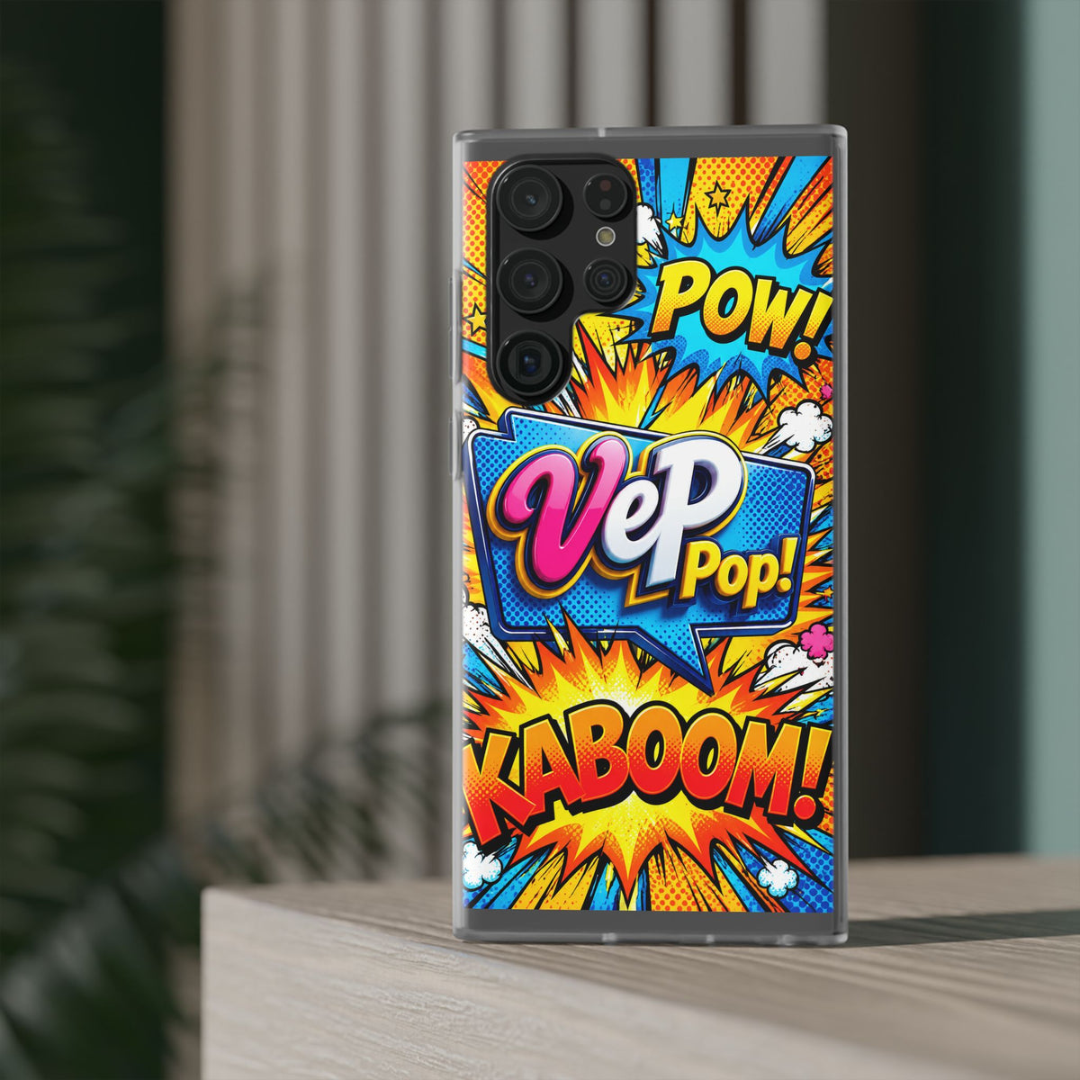 Comic Pop Phone Case — 'VeP Pop! Kaboom' Retro Superhero iPhone Cover