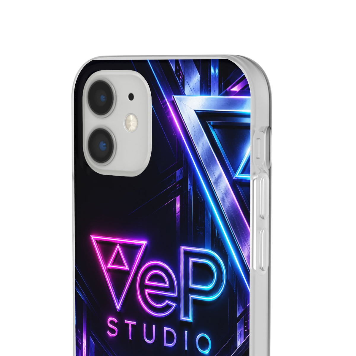 Neon Retro Studio Phone Case – 80s Vaporwave Flexi Case