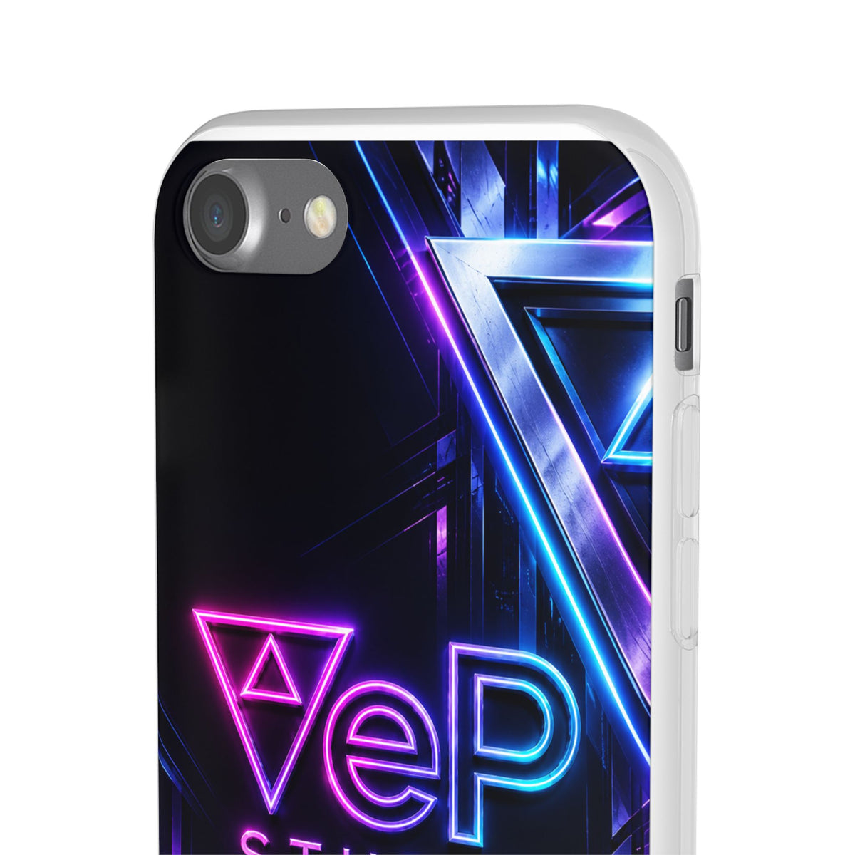 Neon Retro Studio Phone Case – 80s Vaporwave Flexi Case