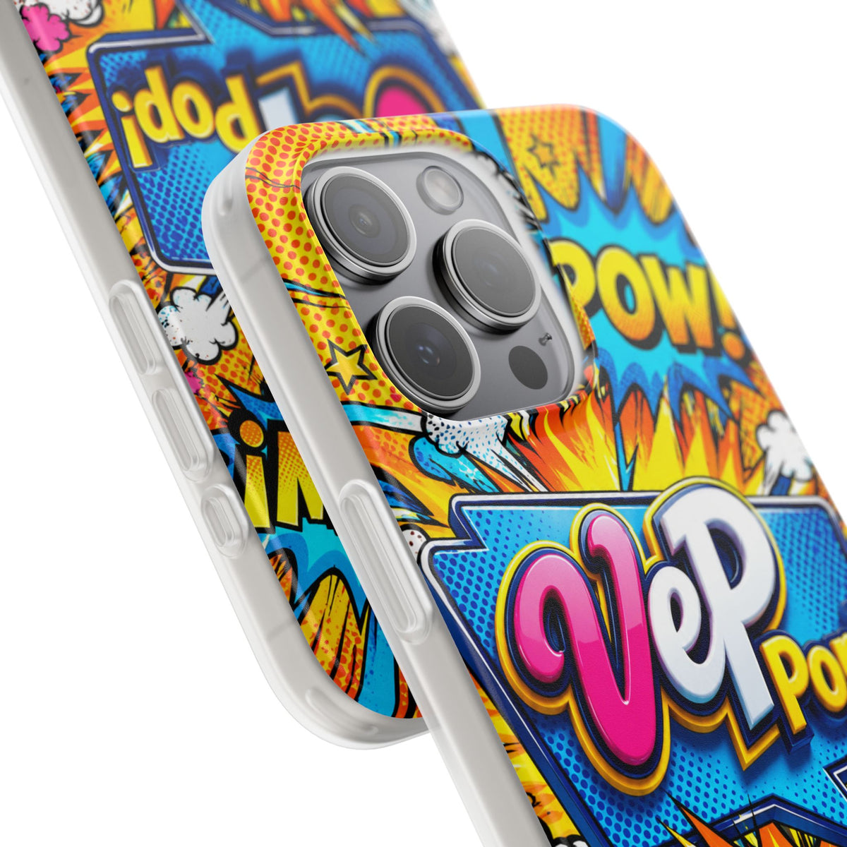 Comic Pop Phone Case — 'VeP Pop! Kaboom' Retro Superhero iPhone Cover