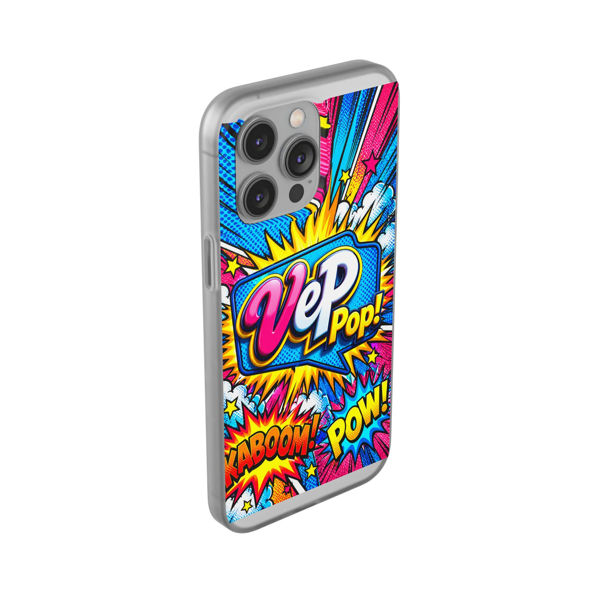 Pop Art Comic Phone Case — "VeP Pop!" Graphic Shockwave Design