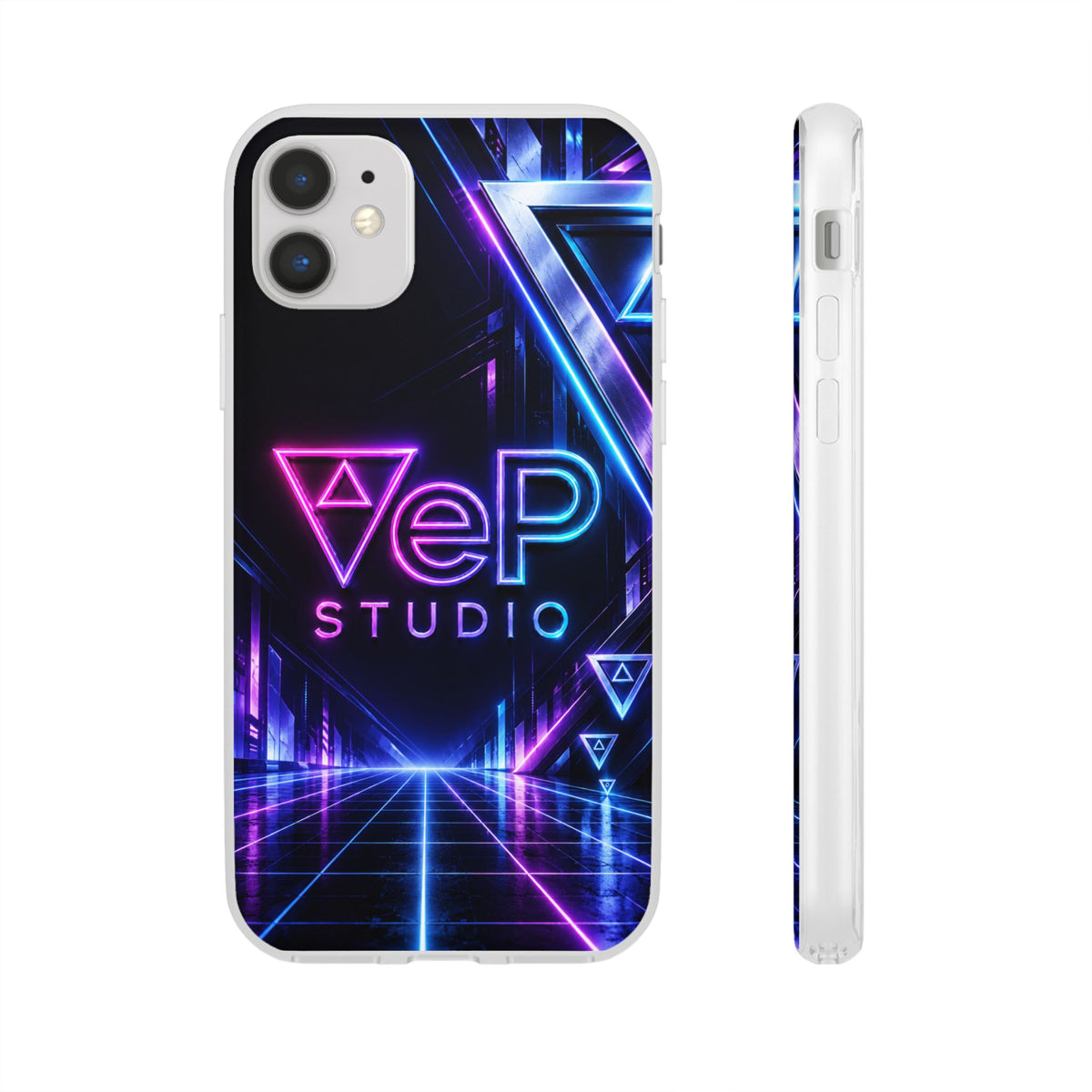 Neon Retro Studio Phone Case – 80s Vaporwave Flexi Case