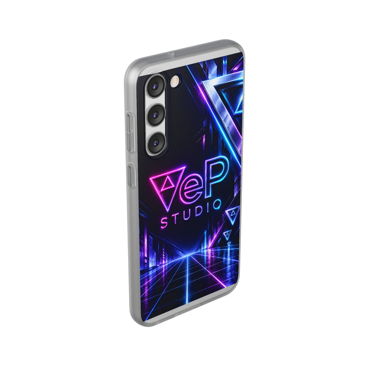 Neon Retro Studio Phone Case – 80s Vaporwave Flexi Case