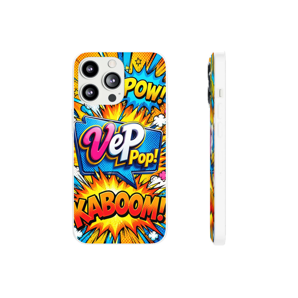 Comic Pop Phone Case — 'VeP Pop! Kaboom' Retro Superhero iPhone Cover