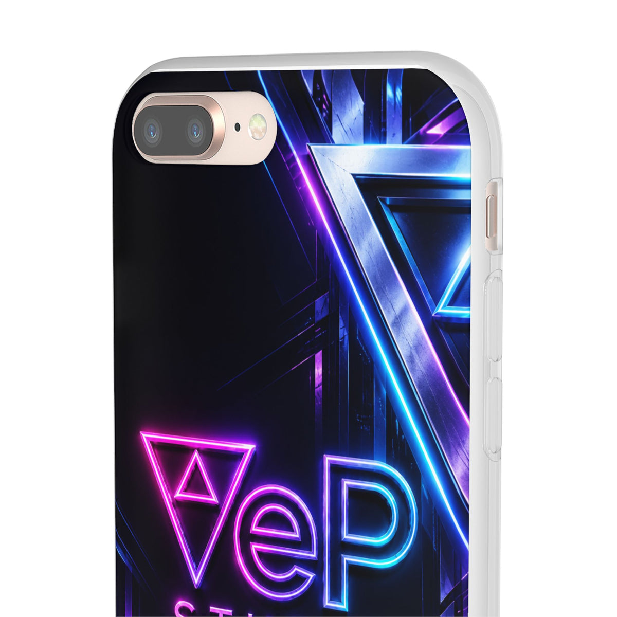 Neon Retro Studio Phone Case – 80s Vaporwave Flexi Case