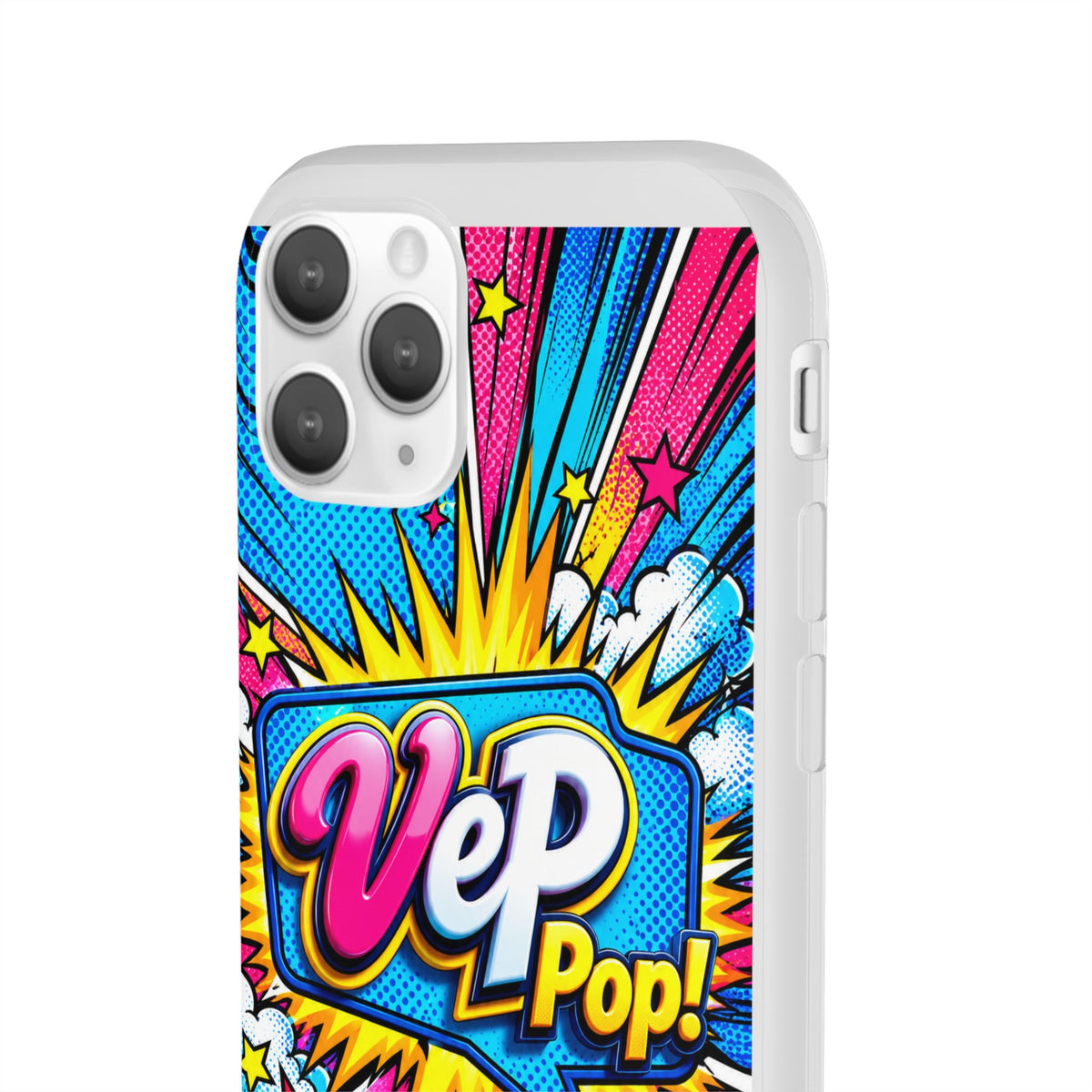 Pop Art Comic Phone Case — "VeP Pop!" Graphic Shockwave Design