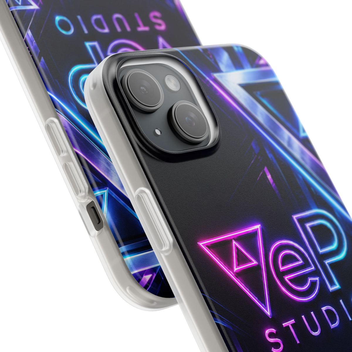 Neon Retro Studio Phone Case – 80s Vaporwave Flexi Case