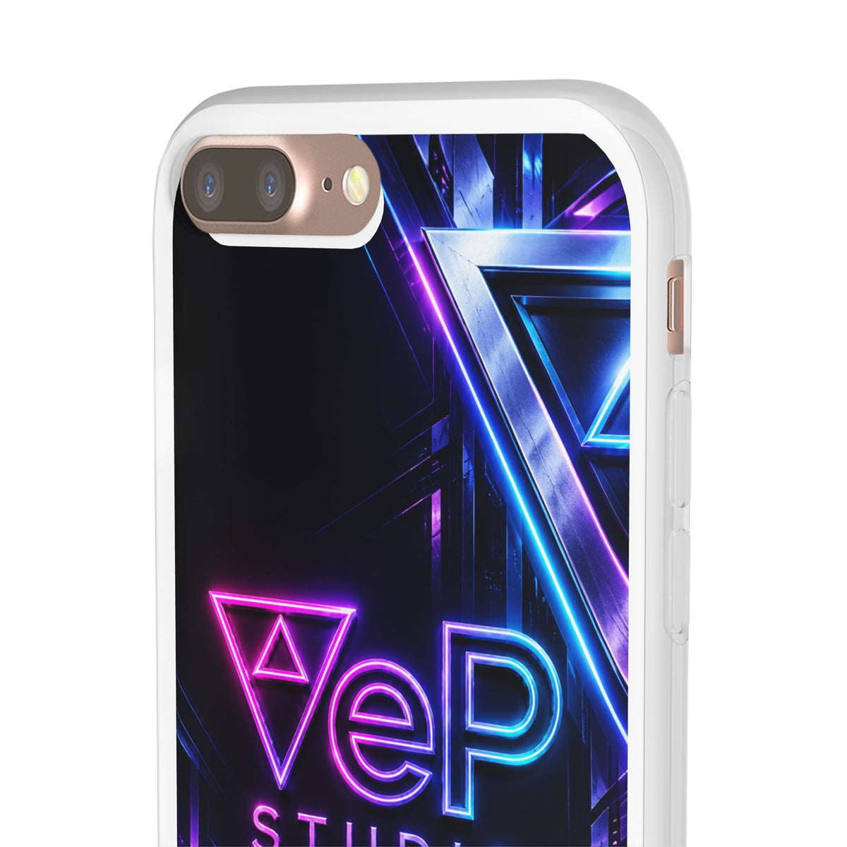 Neon Retro Studio Phone Case – 80s Vaporwave Flexi Case