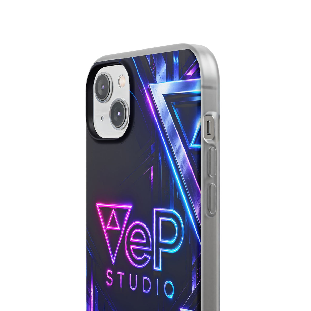 Neon Retro Studio Phone Case – 80s Vaporwave Flexi Case