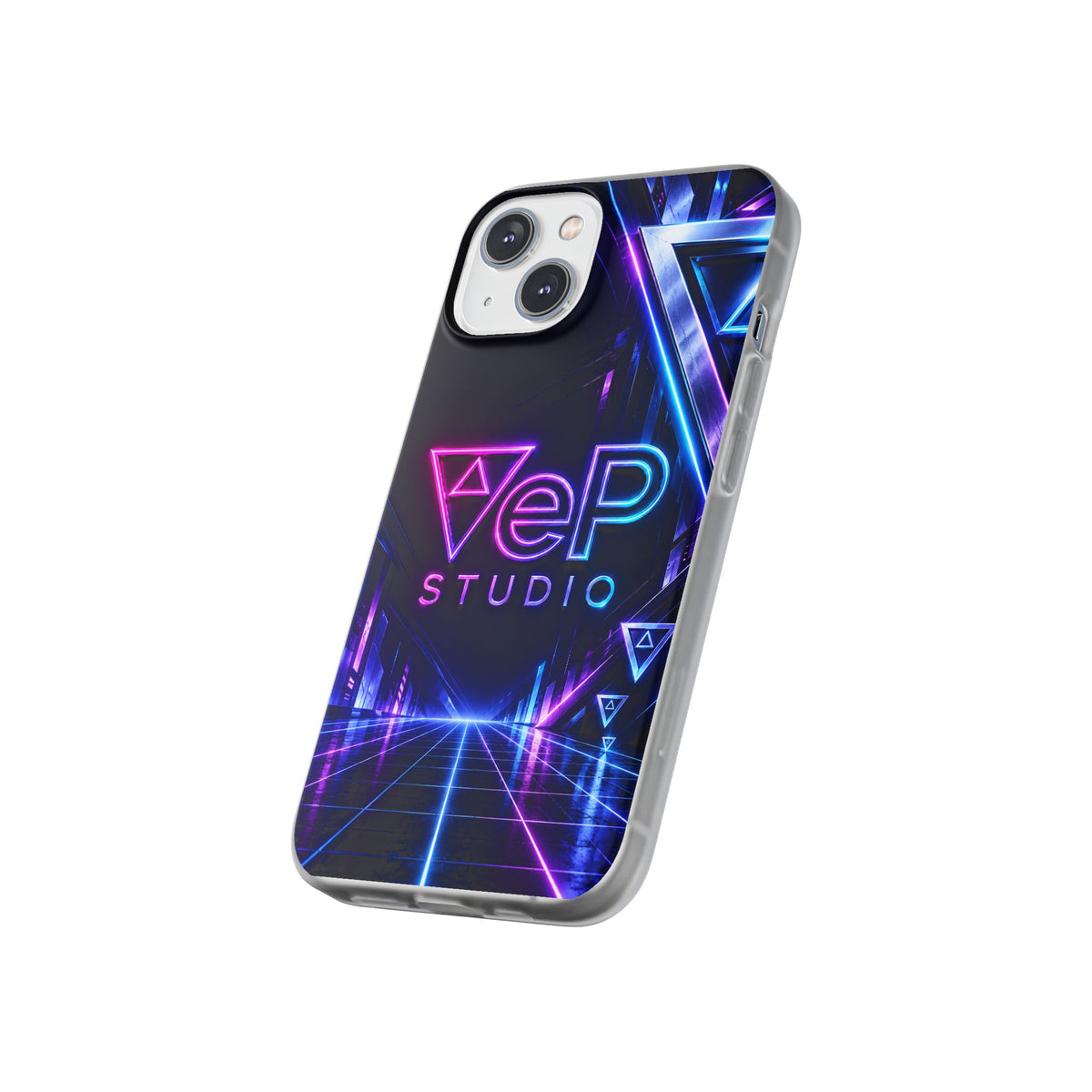Neon Retro Studio Phone Case – 80s Vaporwave Flexi Case