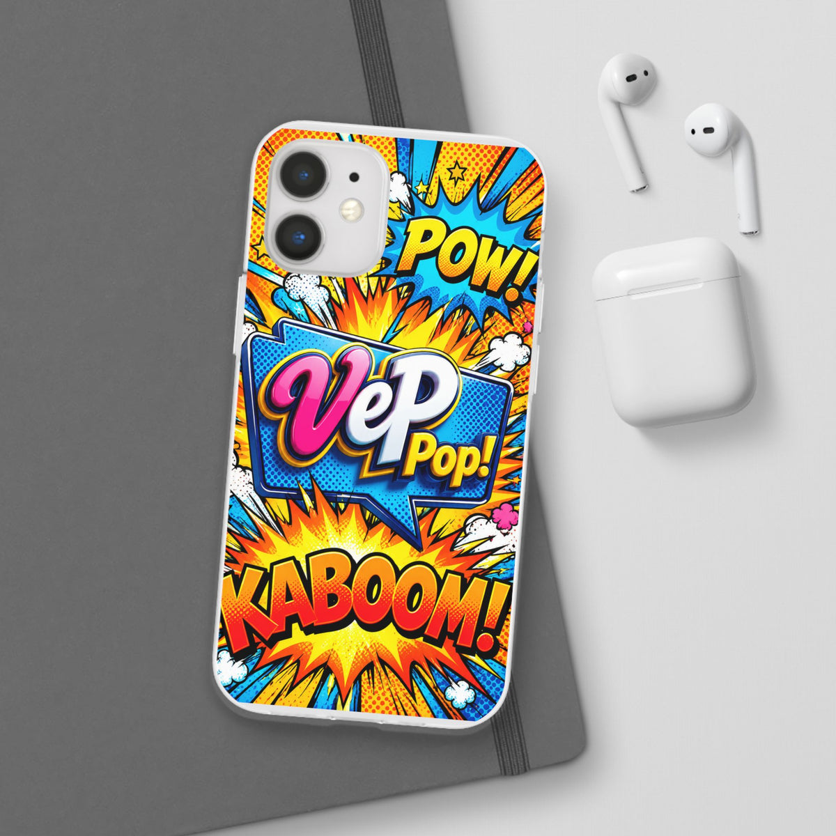 Comic Pop Phone Case — 'VeP Pop! Kaboom' Retro Superhero iPhone Cover