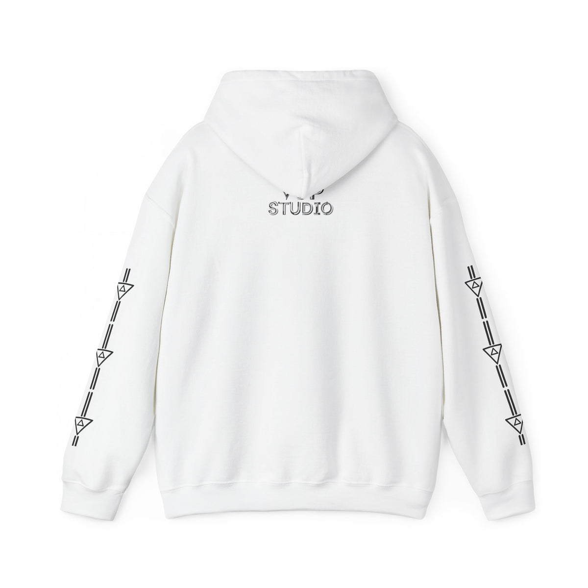 Think Again Cube Hoodie — Minimal Geometric Graphic Sweatshirt