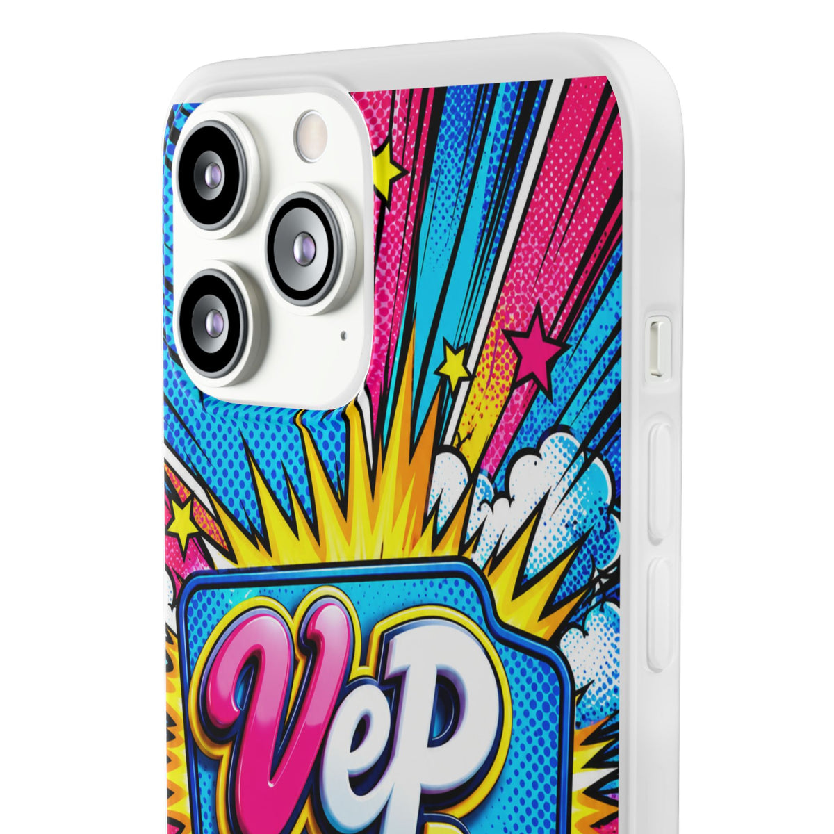 Pop Art Comic Phone Case — "VeP Pop!" Graphic Shockwave Design
