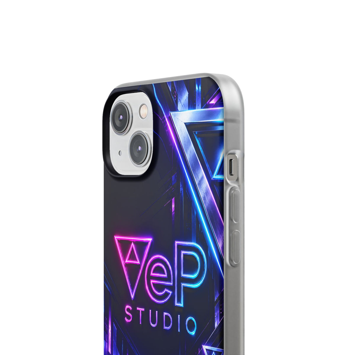 Neon Retro Studio Phone Case – 80s Vaporwave Flexi Case