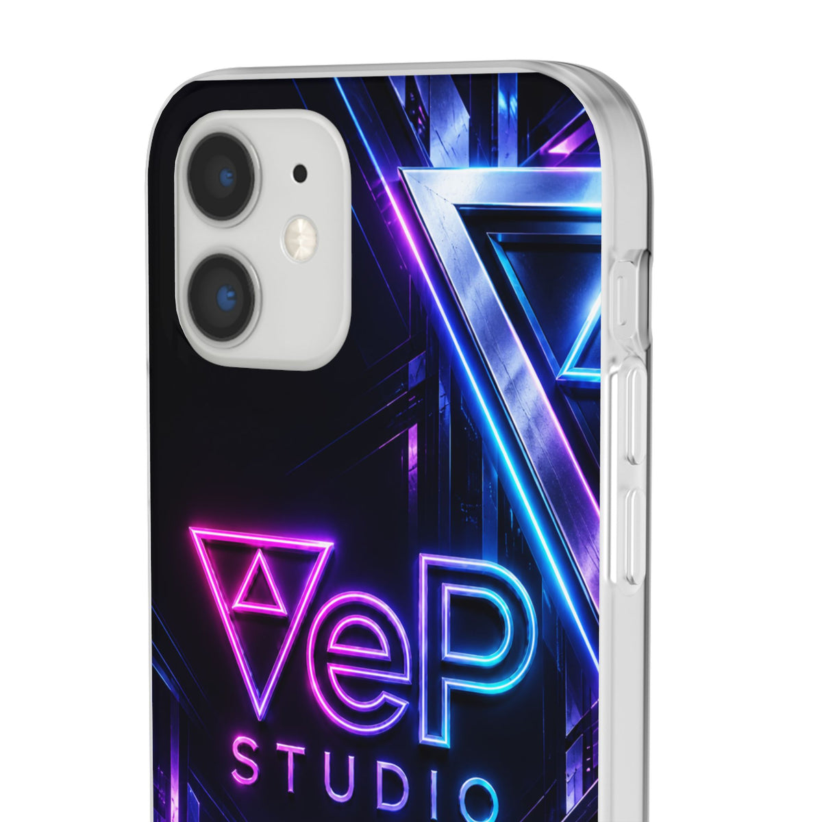 Neon Retro Studio Phone Case – 80s Vaporwave Flexi Case