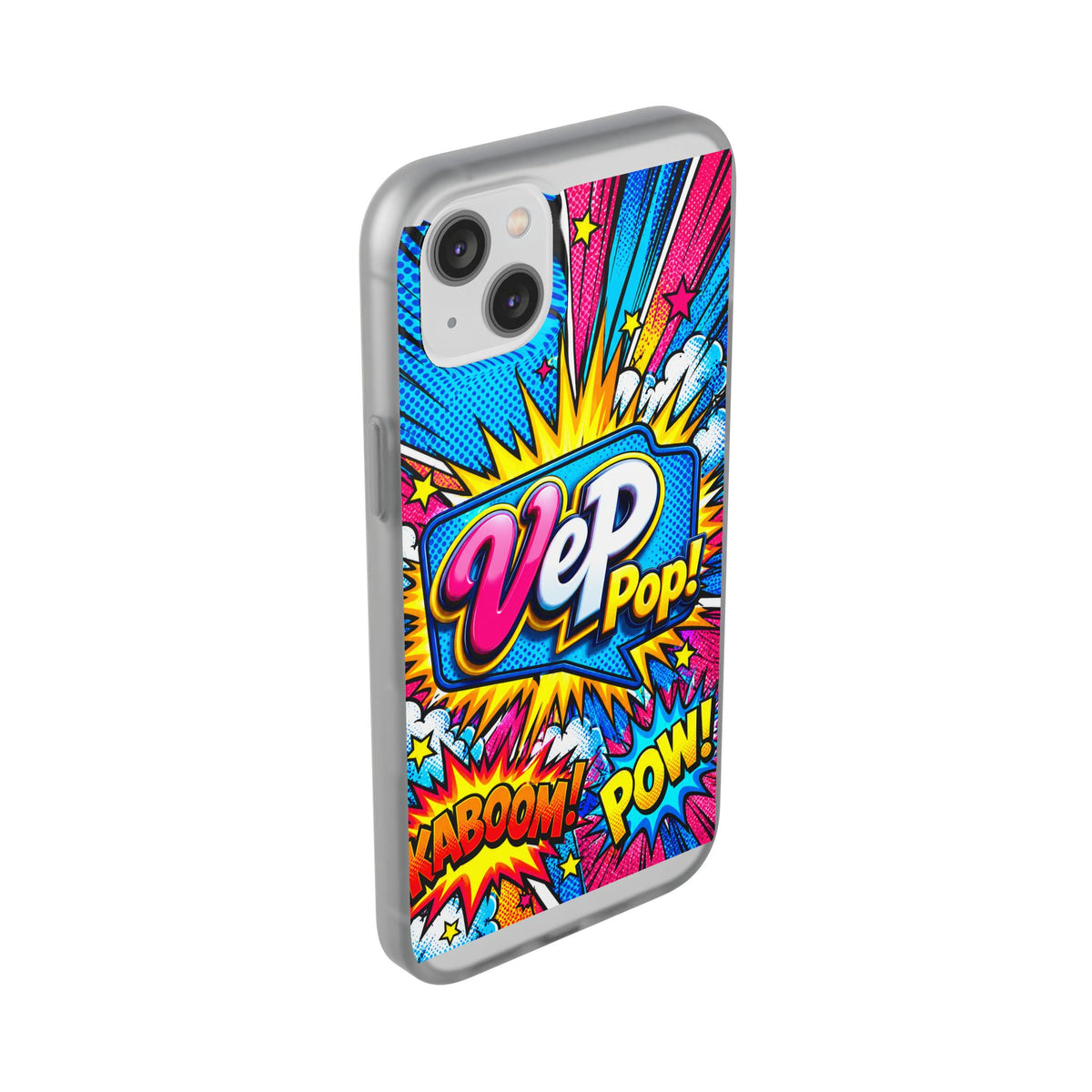 Pop Art Comic Phone Case — "VeP Pop!" Graphic Shockwave Design