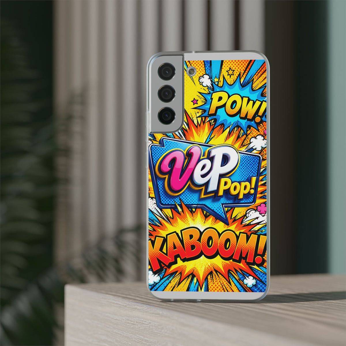 Comic Pop Phone Case — 'VeP Pop! Kaboom' Retro Superhero iPhone Cover