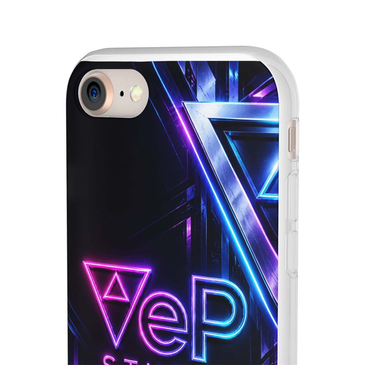 Neon Retro Studio Phone Case – 80s Vaporwave Flexi Case