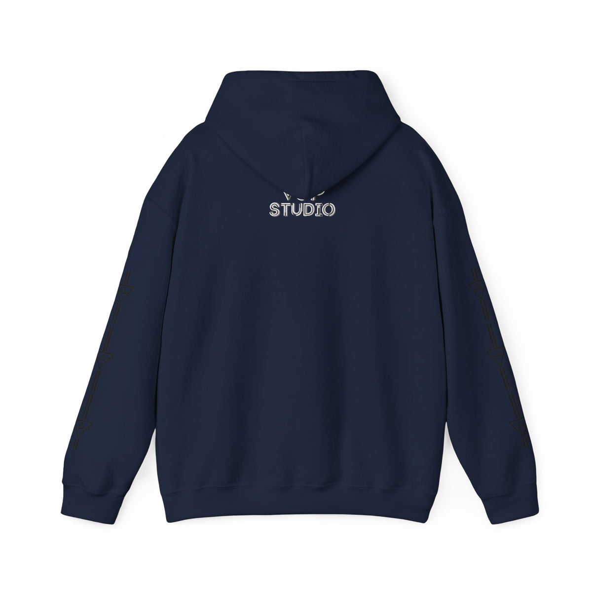 Think Again Cube Hoodie — Minimal Geometric Graphic Sweatshirt