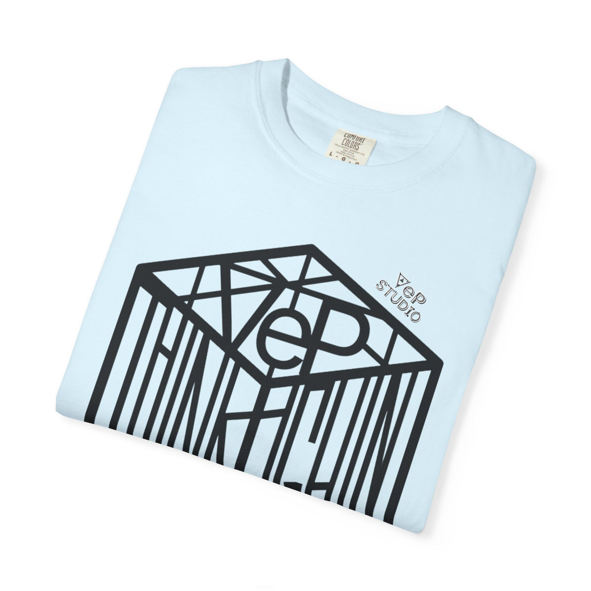 Think Outside the Box T-Shirt — Optical Cube Design with “Looking” Back Text