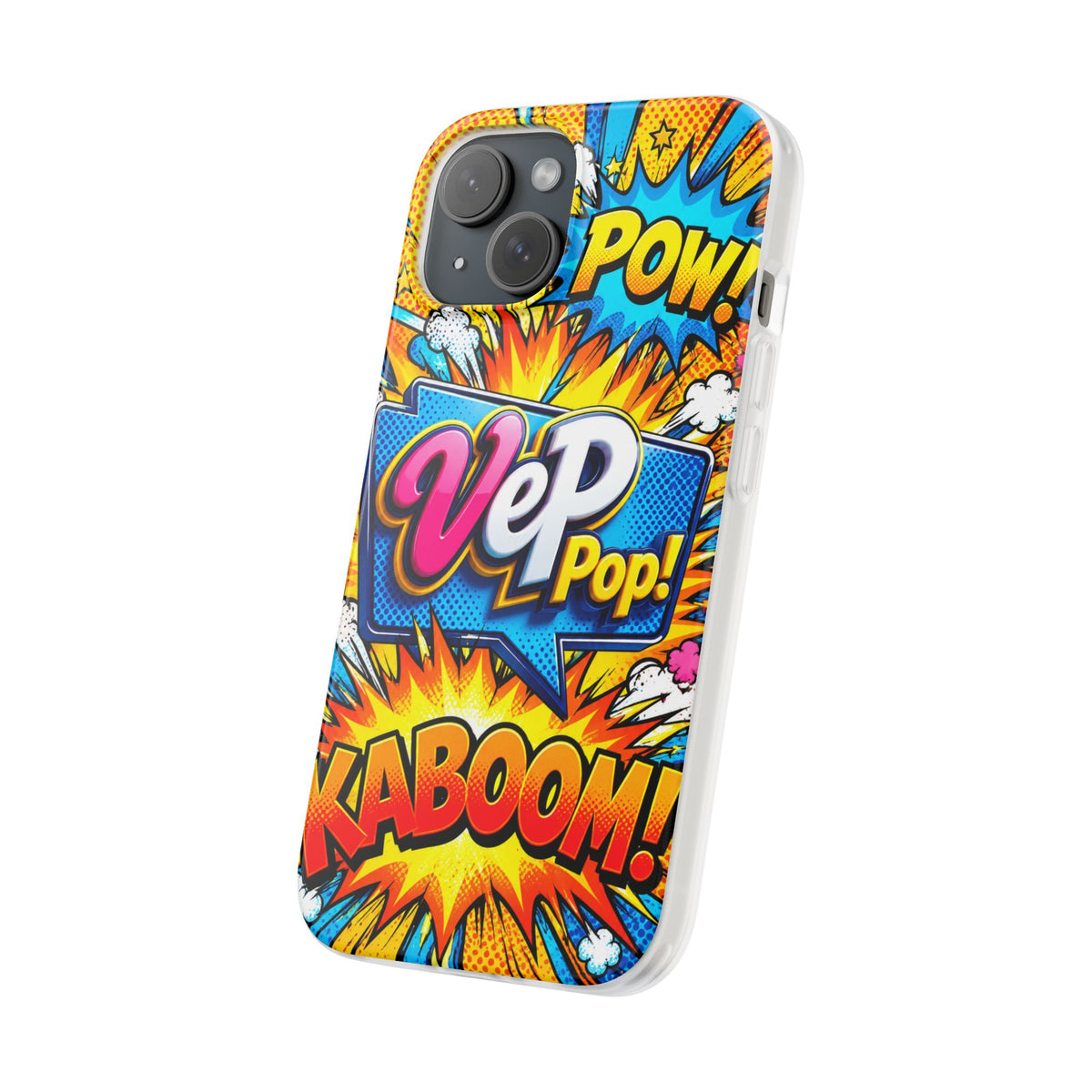 Comic Pop Phone Case — 'VeP Pop! Kaboom' Retro Superhero iPhone Cover