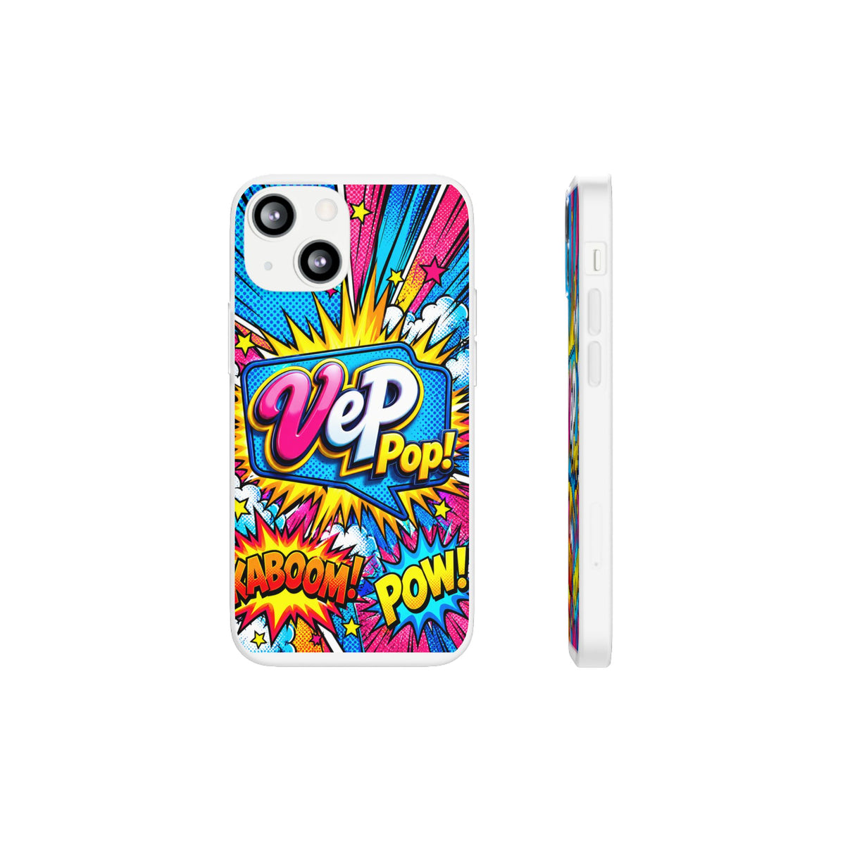 Pop Art Comic Phone Case — "VeP Pop!" Graphic Shockwave Design